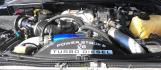 2008 BLUE Ford F-250 SD FX4 SuperCab (1FTSX21R58E) with an 6.4L V8 OHV 32V TURBO DIESEL engine, located at 502 S. Riverside Avenue, Medford, OR, 97501, (541) 773-3136, 42.322803, -122.867477 - Photo#7