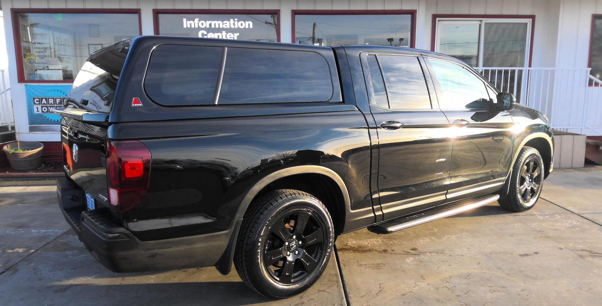 2017 BLACK Honda Ridgeline Black Edition AWD (5FPYK3F86HB) with an 3.5L V6 SOHC 24V engine, 6A transmission, located at 502 S. Riverside Avenue, Medford, OR, 97501, (541) 773-3136, 42.322803, -122.867477 - Photo#2