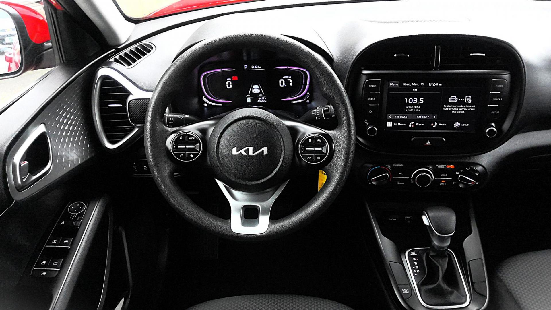 2023 RED Kia Soul LX CVT (KNDJ23AU0P7) with an 2.0L L4 DOHC 16V engine, CVT transmission, located at 502 S. Riverside Avenue, Medford, OR, 97501, (541) 773-3136, 42.322803, -122.867477 - Photo#7