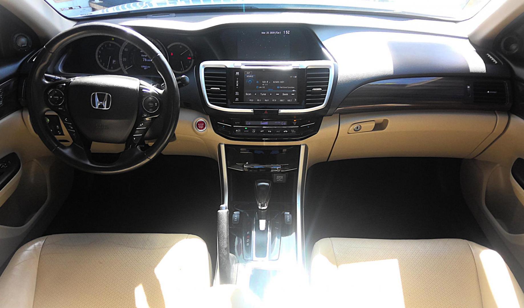 2016 WHITE Honda Accord Touring V6 Sedan 6-Spd AT (1HGCR3F94GA) with an 3.5L V6 SOHC 24V engine, 6A transmission, located at 502 S. Riverside Avenue, Medford, OR, 97501, (541) 773-3136, 42.322803, -122.867477 - Photo#9