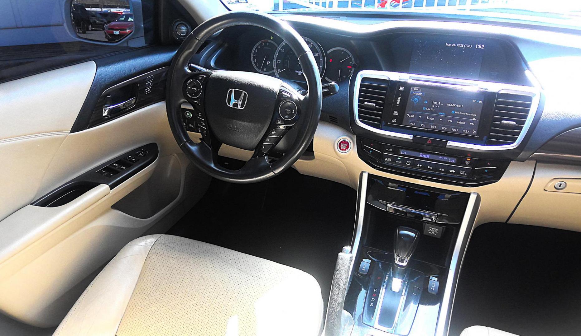2016 WHITE Honda Accord Touring V6 Sedan 6-Spd AT (1HGCR3F94GA) with an 3.5L V6 SOHC 24V engine, 6A transmission, located at 502 S. Riverside Avenue, Medford, OR, 97501, (541) 773-3136, 42.322803, -122.867477 - Photo#10