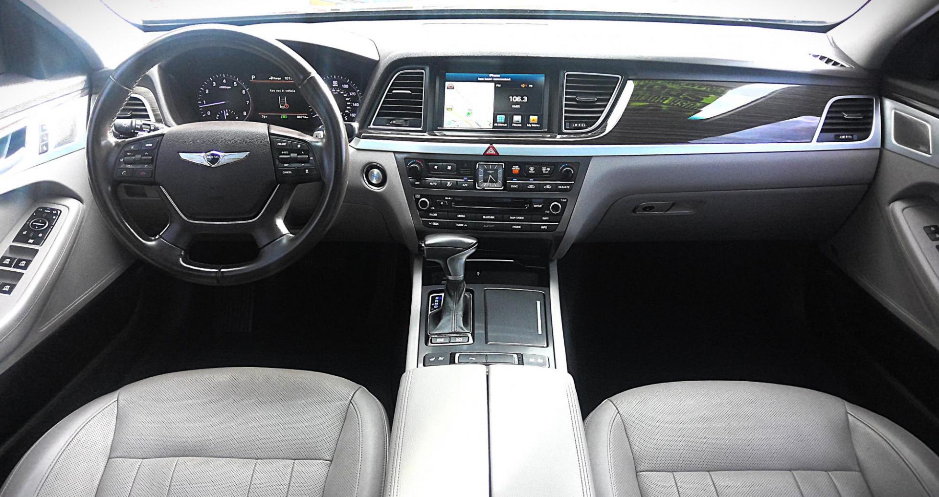 2018 BLACK Genesis G80 3.8 (KMHGN4JE1JU) with an 3.8L V6 DOHC 24V engine, 8A transmission, located at 502 S. Riverside Avenue, Medford, OR, 97501, (541) 773-3136, 42.322803, -122.867477 - Photo#6