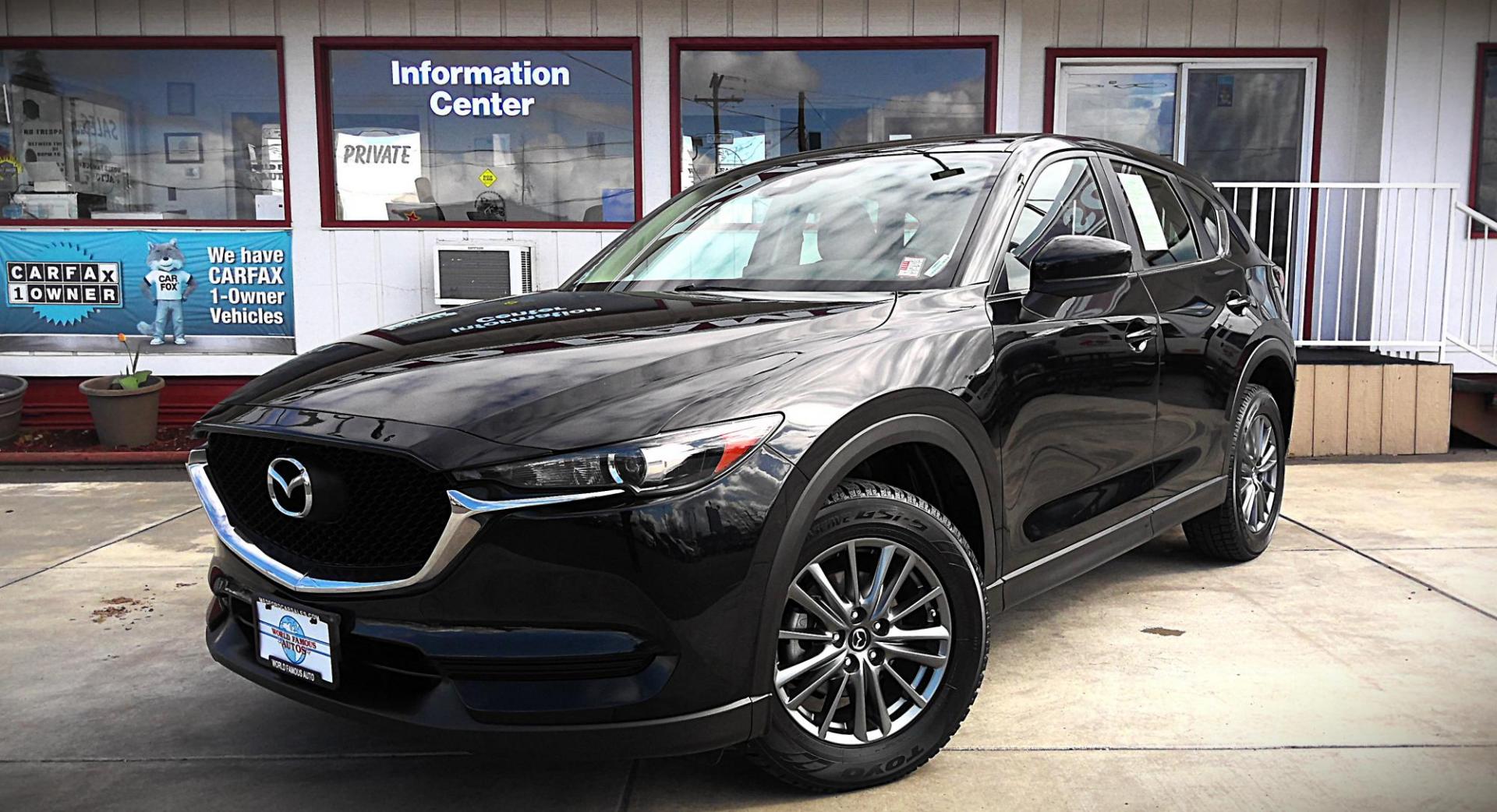 2017 BLACK Mazda CX-5 Sport AWD (JM3KFBBL4H0) with an 2.5L L4 DOHC 16V engine, 6A transmission, located at 502 S. Riverside Avenue, Medford, OR, 97501, (541) 773-3136, 42.322803, -122.867477 - Photo#1