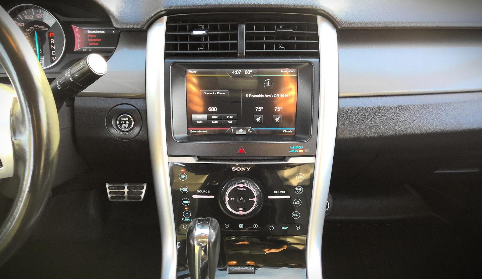 2011 BLUE Ford Edge Sport AWD (2FMDK4AK9BB) with an 3.7L V6 DOHC 24V engine, 6-Speed Automatic transmission, located at 502 S. Riverside Avenue, Medford, OR, 97501, (541) 773-3136, 42.322803, -122.867477 - Photo#9