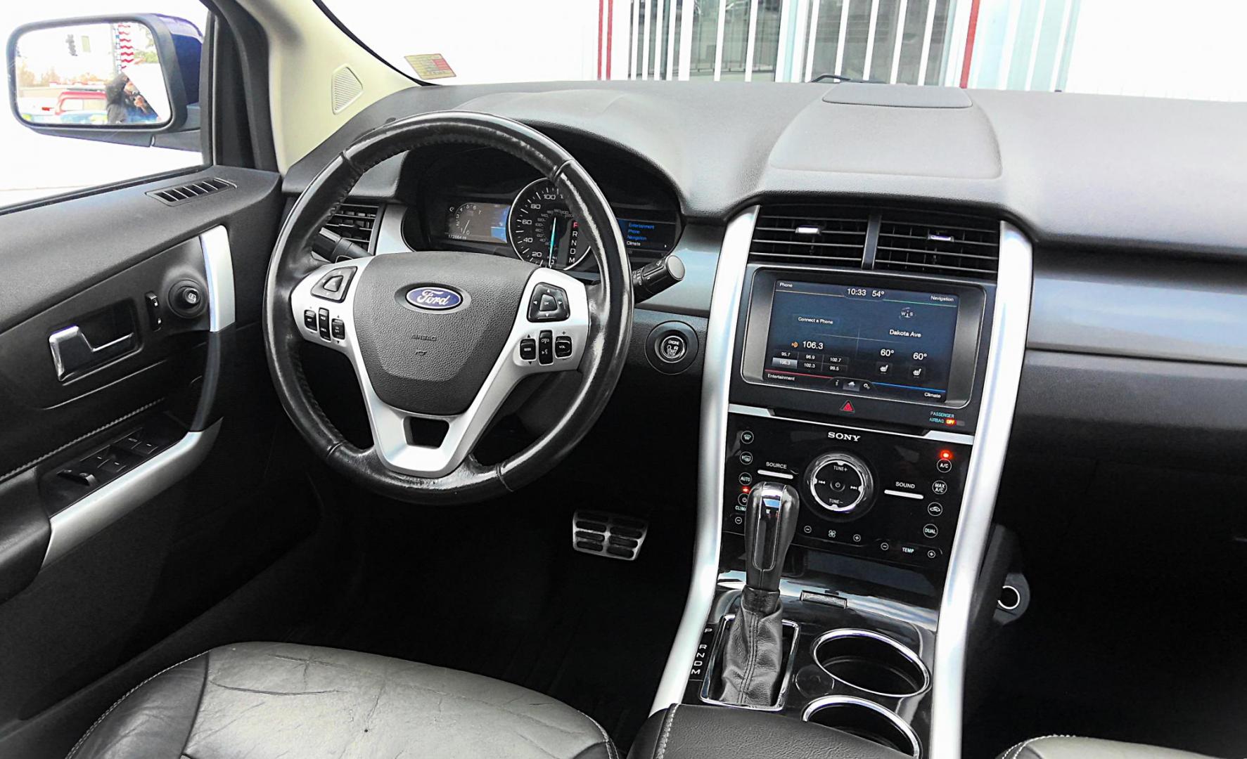 2011 BLUE Ford Edge Sport AWD (2FMDK4AK9BB) with an 3.7L V6 DOHC 24V engine, 6-Speed Automatic transmission, located at 502 S. Riverside Avenue, Medford, OR, 97501, (541) 773-3136, 42.322803, -122.867477 - Photo#9