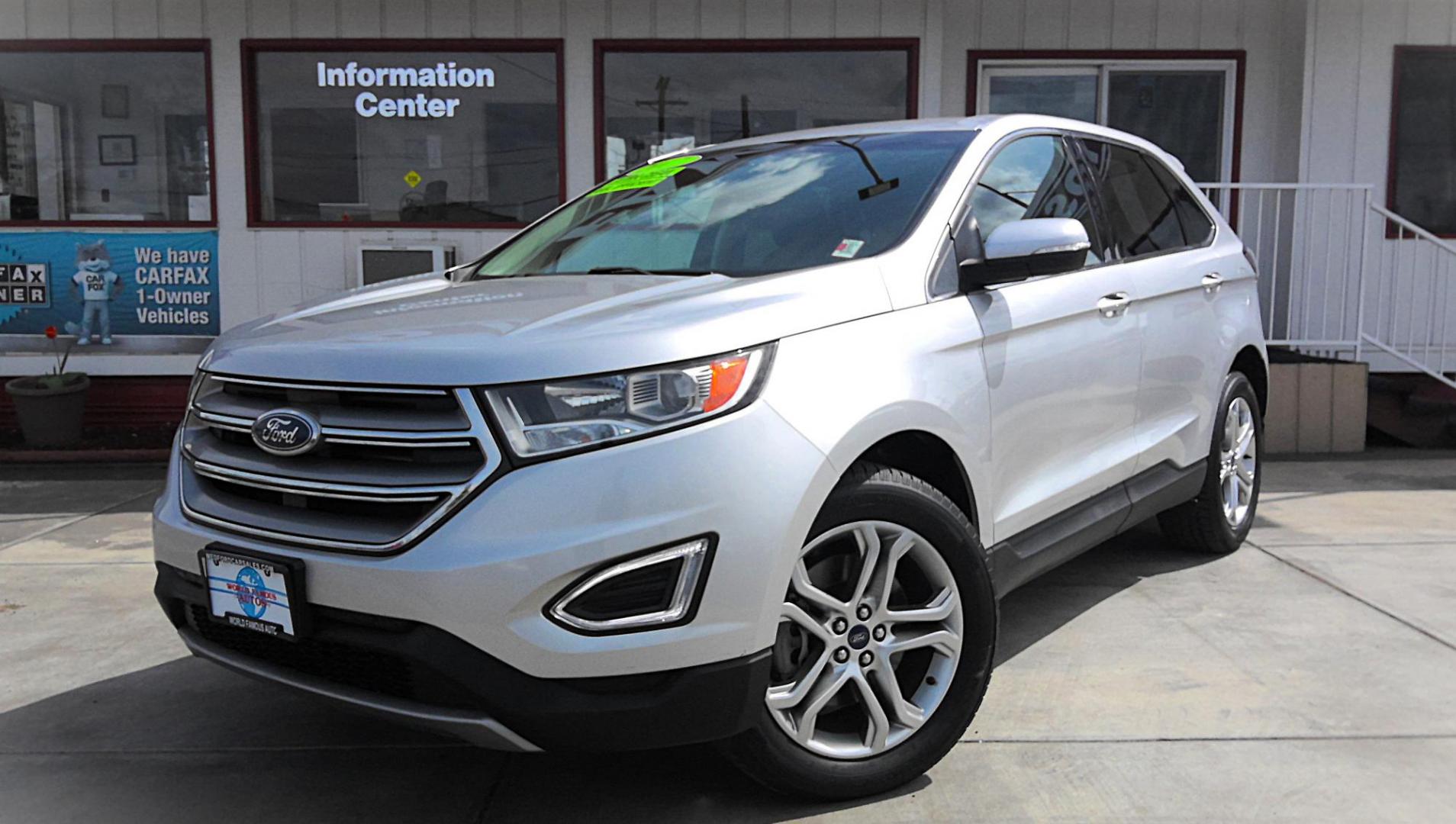 2017 SILVER Ford Edge Titanium AWD (2FMPK4K83HB) with an 3.5L V6 DOHC 24V engine, 6A transmission, located at 502 S. Riverside Avenue, Medford, OR, 97501, (541) 773-3136, 42.322803, -122.867477 - Photo#1