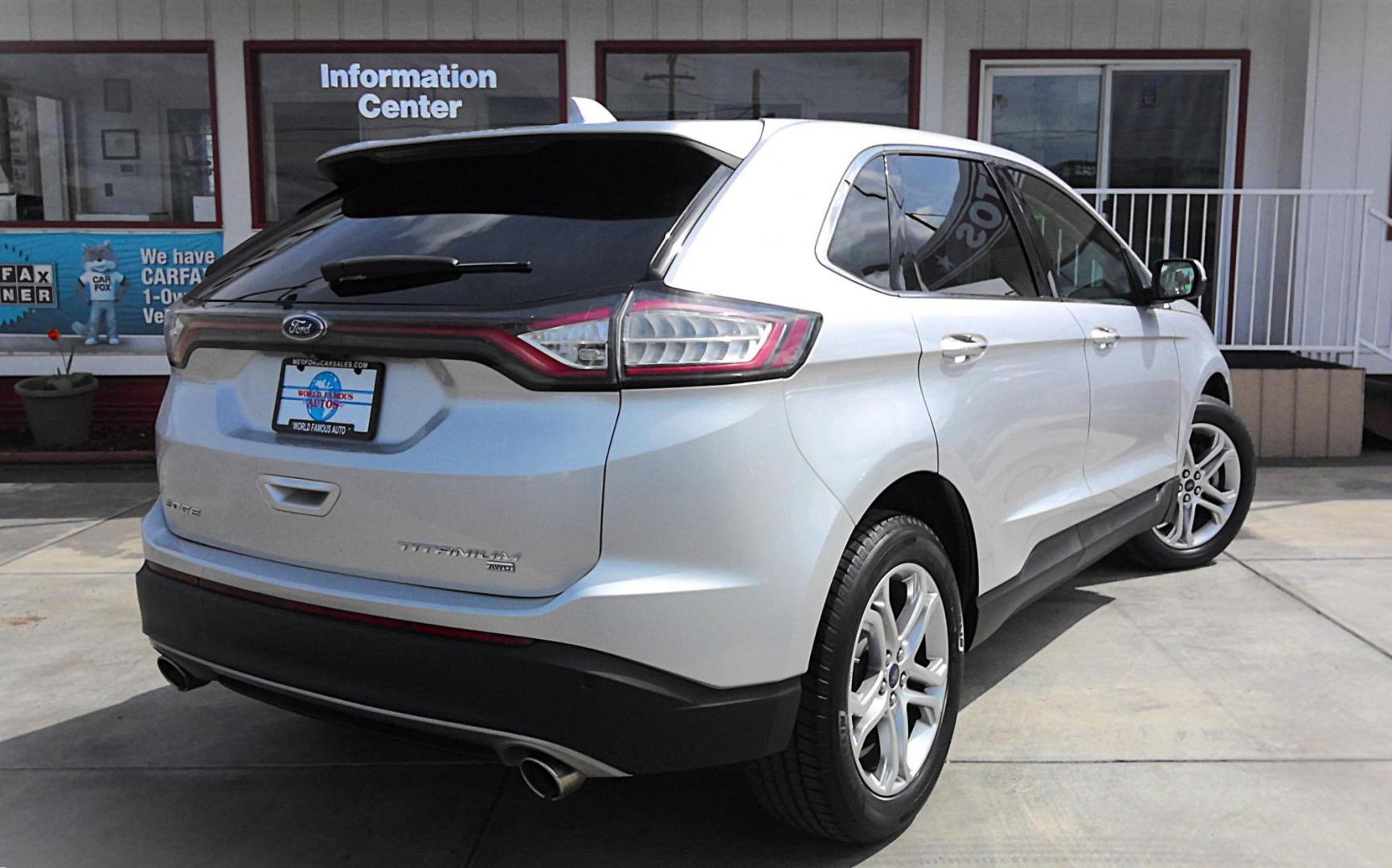 2017 SILVER Ford Edge Titanium AWD (2FMPK4K83HB) with an 3.5L V6 DOHC 24V engine, 6A transmission, located at 502 S. Riverside Avenue, Medford, OR, 97501, (541) 773-3136, 42.322803, -122.867477 - Photo#2