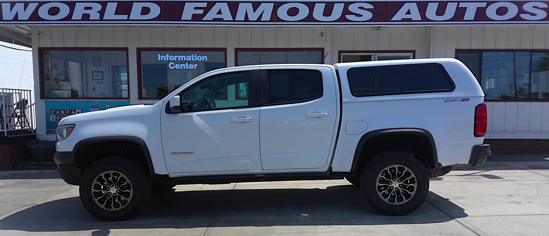 2018 WHITE Chevrolet Colorado ZR2 Crew Cab 4WD Short Box (1GCGTEEN0J1) with an 3.6L V6 DOHC 24V GAS engine, 6A transmission, located at 502 S. Riverside Avenue, Medford, OR, 97501, (541) 773-3136, 42.322803, -122.867477 - Photo#0