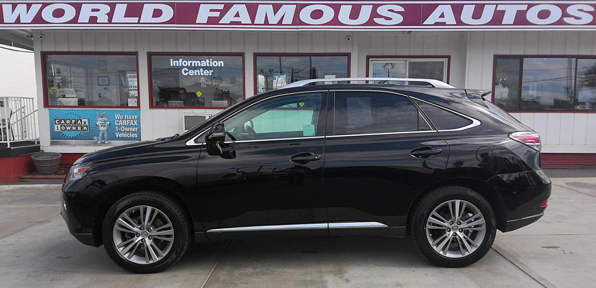2015 BLACK Lexus RX 350 FWD (2T2ZK1BA1FC) with an 3.5L V6 DOHC 24V engine, 6-Speed Automatic transmission, located at 502 S. Riverside Avenue, Medford, OR, 97501, (541) 773-3136, 42.322803, -122.867477 - Photo#0