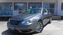 2013 GRAY Chrysler 200 Limited (1C3CCBCG4DN) with an 3.6L V6 DOHC 24V FFV engine, 6-Speed Automatic transmission, located at 502 S. Riverside Avenue, Medford, OR, 97501, (541) 773-3136, 42.322803, -122.867477 - Photo#1