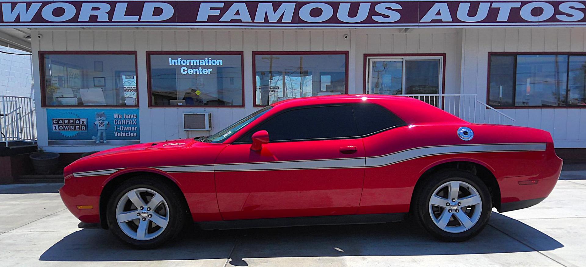2012 RED Dodge Challenger SXT (2C3CDYAG3CH) with an 3.6L V6 DOHC 24V engine, 4-Speed Automatic transmission, located at 502 S. Riverside Avenue, Medford, OR, 97501, (541) 773-3136, 42.322803, -122.867477 - Photo#0