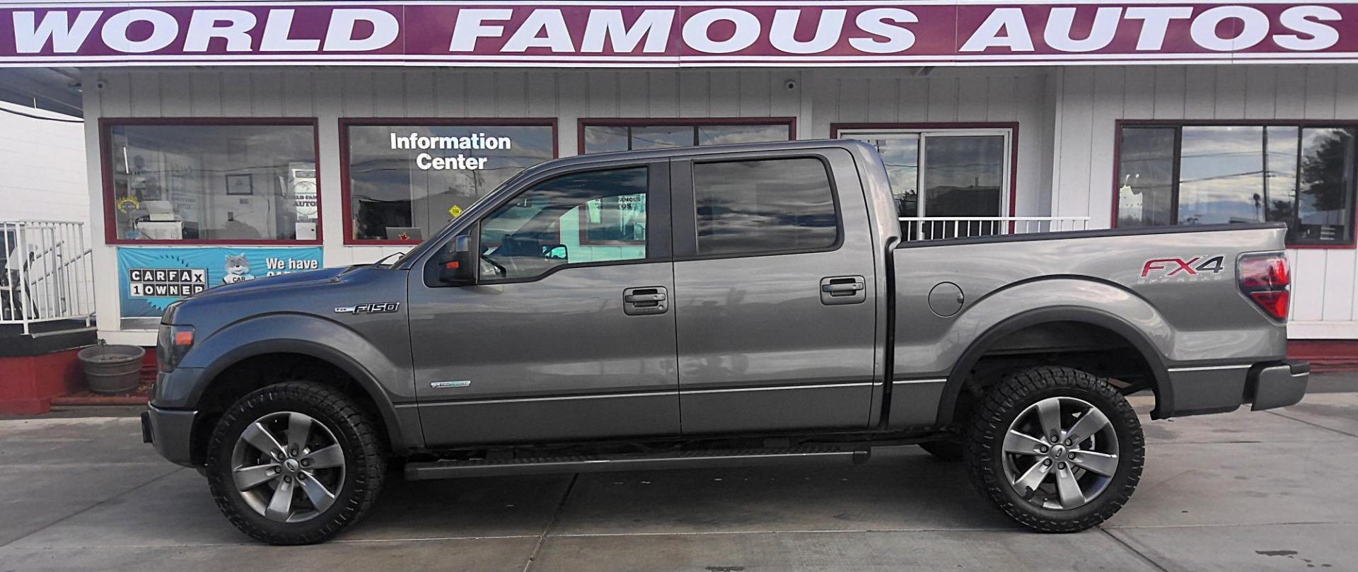 2013 GRAY Ford F-150 XLT SuperCrew 6.5-ft. Bed 4WD (1FTFW1ET7DF) with an 3.5L V6 TURBO engine, 6-Speed Automatic transmission, located at 502 S. Riverside Avenue, Medford, OR, 97501, (541) 773-3136, 42.322803, -122.867477 - Photo#0