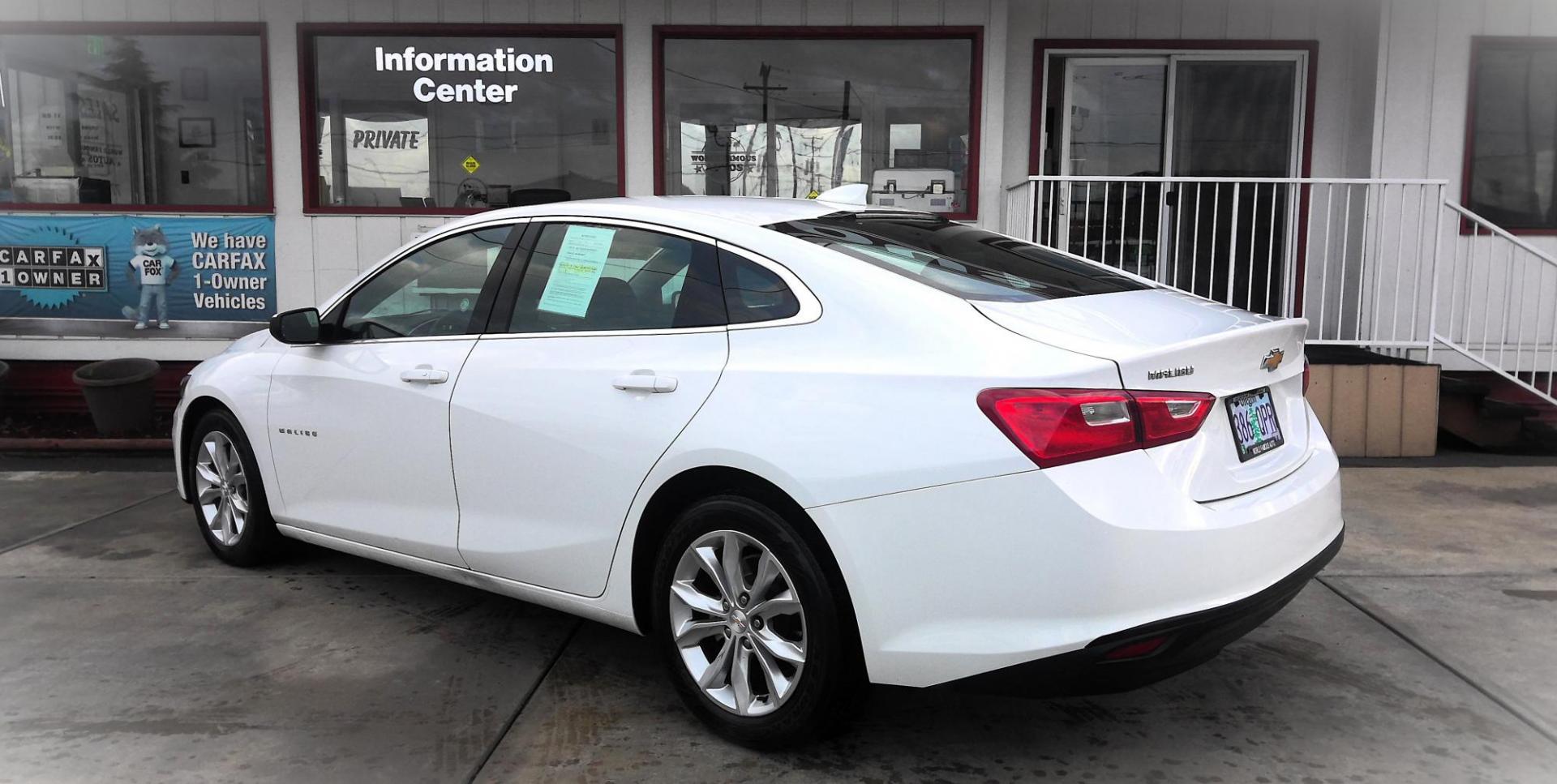 2023 WHITE Chevrolet Malibu 1LT (1G1ZD5ST1PF) with an 1.5L L4 DOHC 16V engine, 6A transmission, located at 502 S. Riverside Avenue, Medford, OR, 97501, (541) 773-3136, 42.322803, -122.867477 - Photo#2