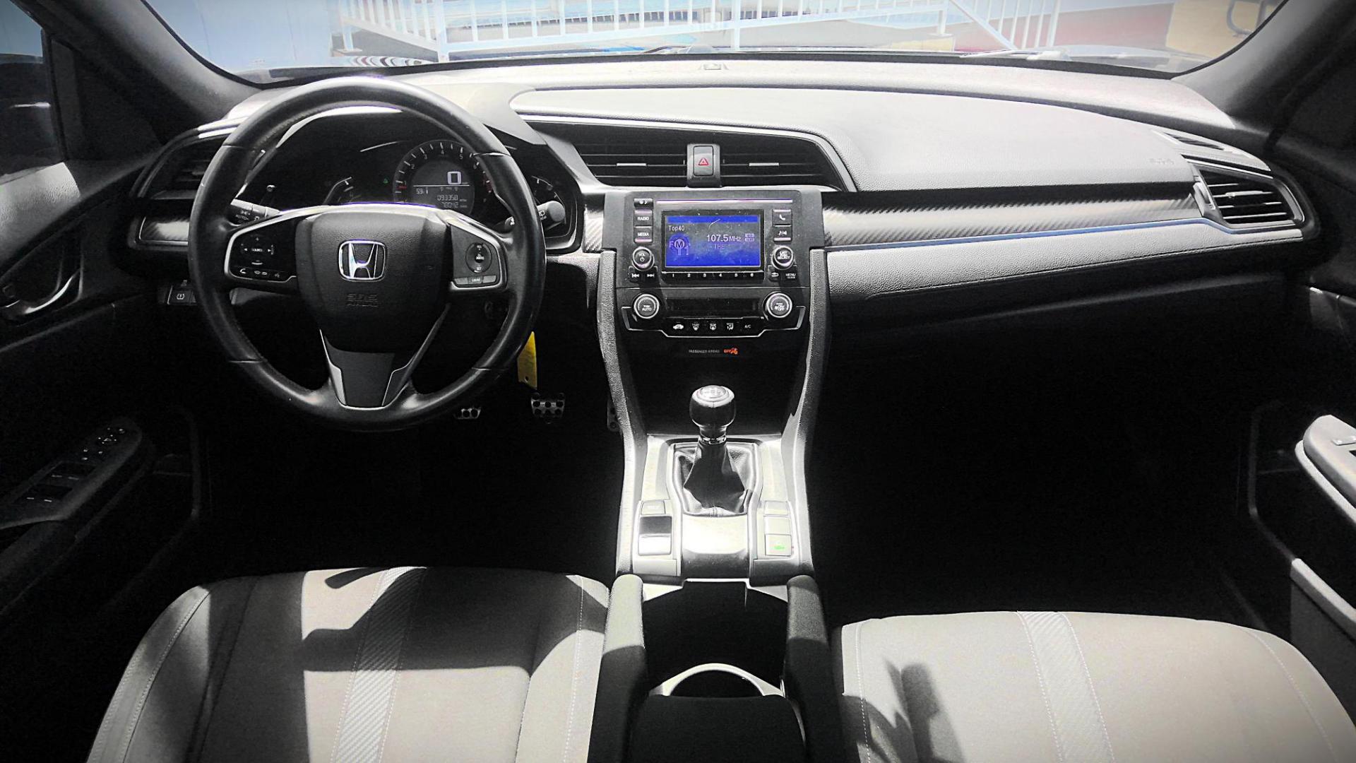 2018 BLACK Honda Civic Sport 6M (SHHFK7G46JU) with an 2.0L L4 DOHC 16V TURBO engine, 6M transmission, located at 502 S. Riverside Avenue, Medford, OR, 97501, (541) 773-3136, 42.322803, -122.867477 - Photo#6
