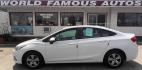 2017 WHITE Chevrolet Cruze LS Auto (3G1BC5SM4HS) with an 1.4L L4 DOHC 16V TURBO engine, 6A transmission, located at 502 S. Riverside Avenue, Medford, OR, 97501, (541) 773-3136, 42.322803, -122.867477 - Photo#0