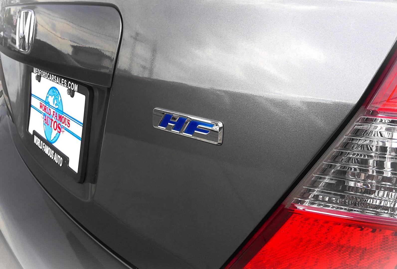 2012 GRAY Honda Civic HF Sedan 5-Speed AT (2HGFB2F6XCH) with an 1.8L L4 SOHC 16V engine, 5-Speed Automatic transmission, located at 502 S. Riverside Avenue, Medford, OR, 97501, (541) 773-3136, 42.322803, -122.867477 - Photo#4