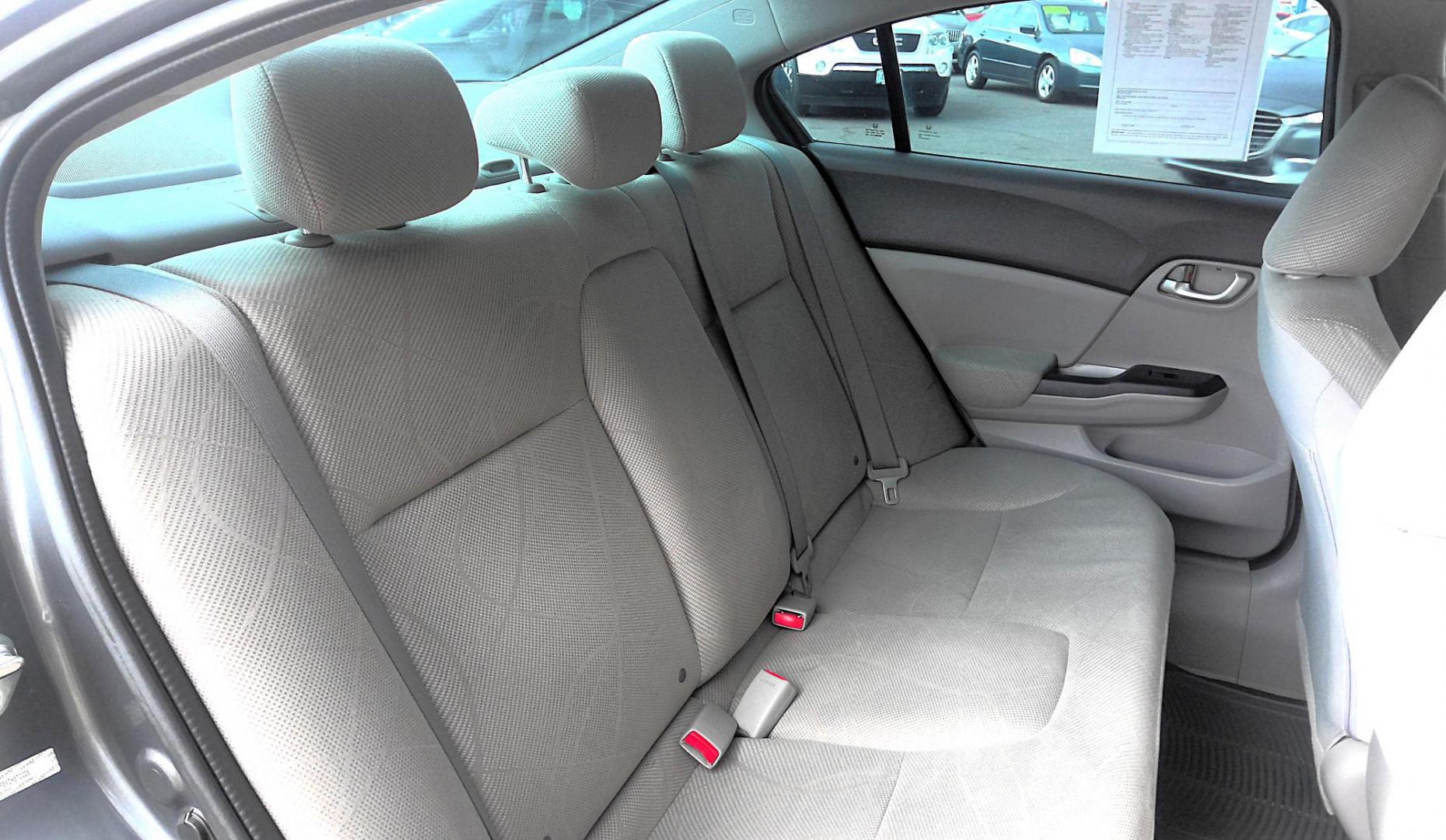 2012 GRAY Honda Civic HF Sedan 5-Speed AT (2HGFB2F6XCH) with an 1.8L L4 SOHC 16V engine, 5-Speed Automatic transmission, located at 502 S. Riverside Avenue, Medford, OR, 97501, (541) 773-3136, 42.322803, -122.867477 - Photo#7
