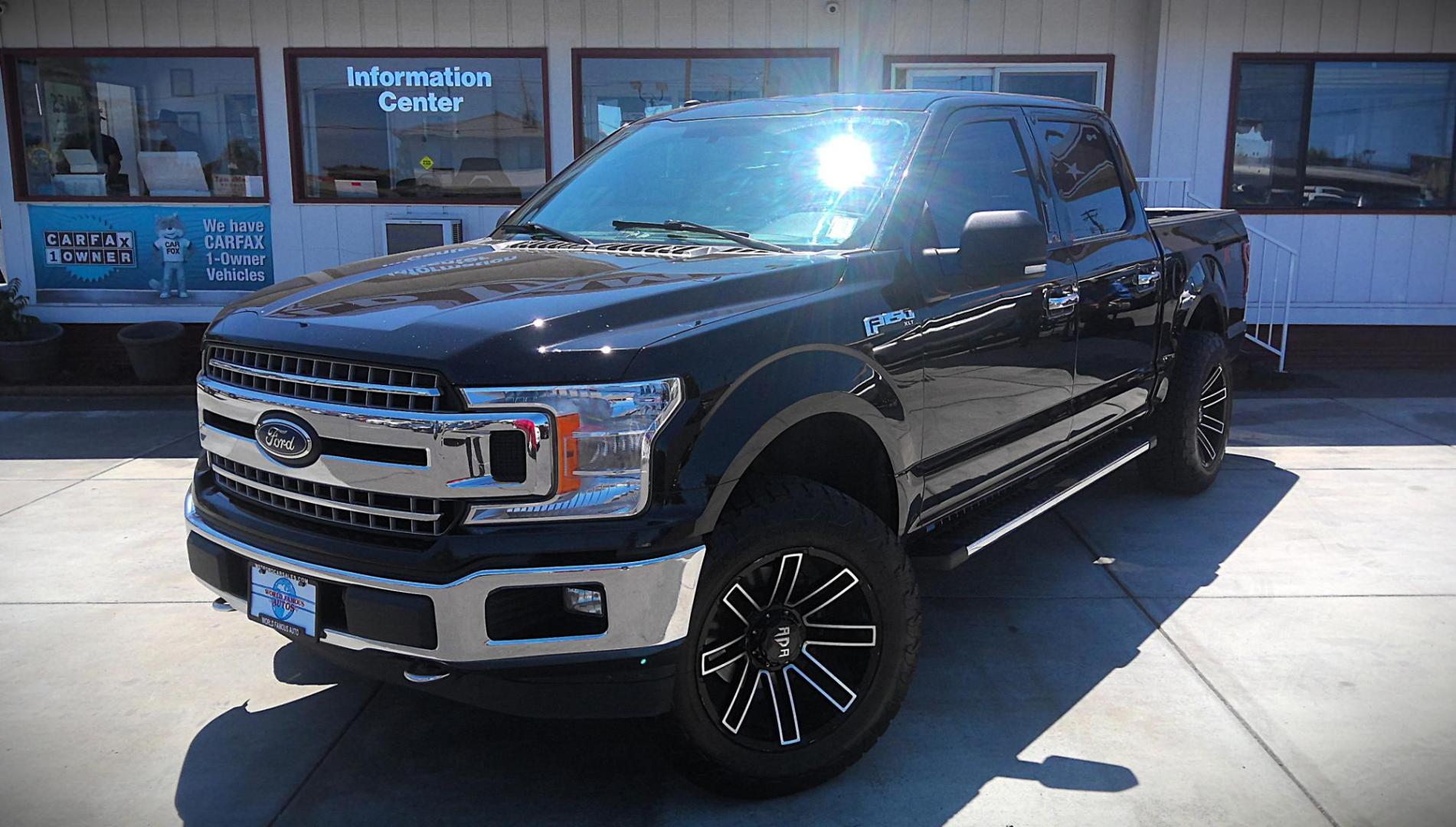 2018 BLACK Ford F-150 XLT SuperCrew 5.5-ft. Bed 4WD (1FTEW1EG7JK) with an 3.5L V6 TURBO engine, 6A transmission, located at 502 S. Riverside Avenue, Medford, OR, 97501, (541) 773-3136, 42.322803, -122.867477 - Photo#1