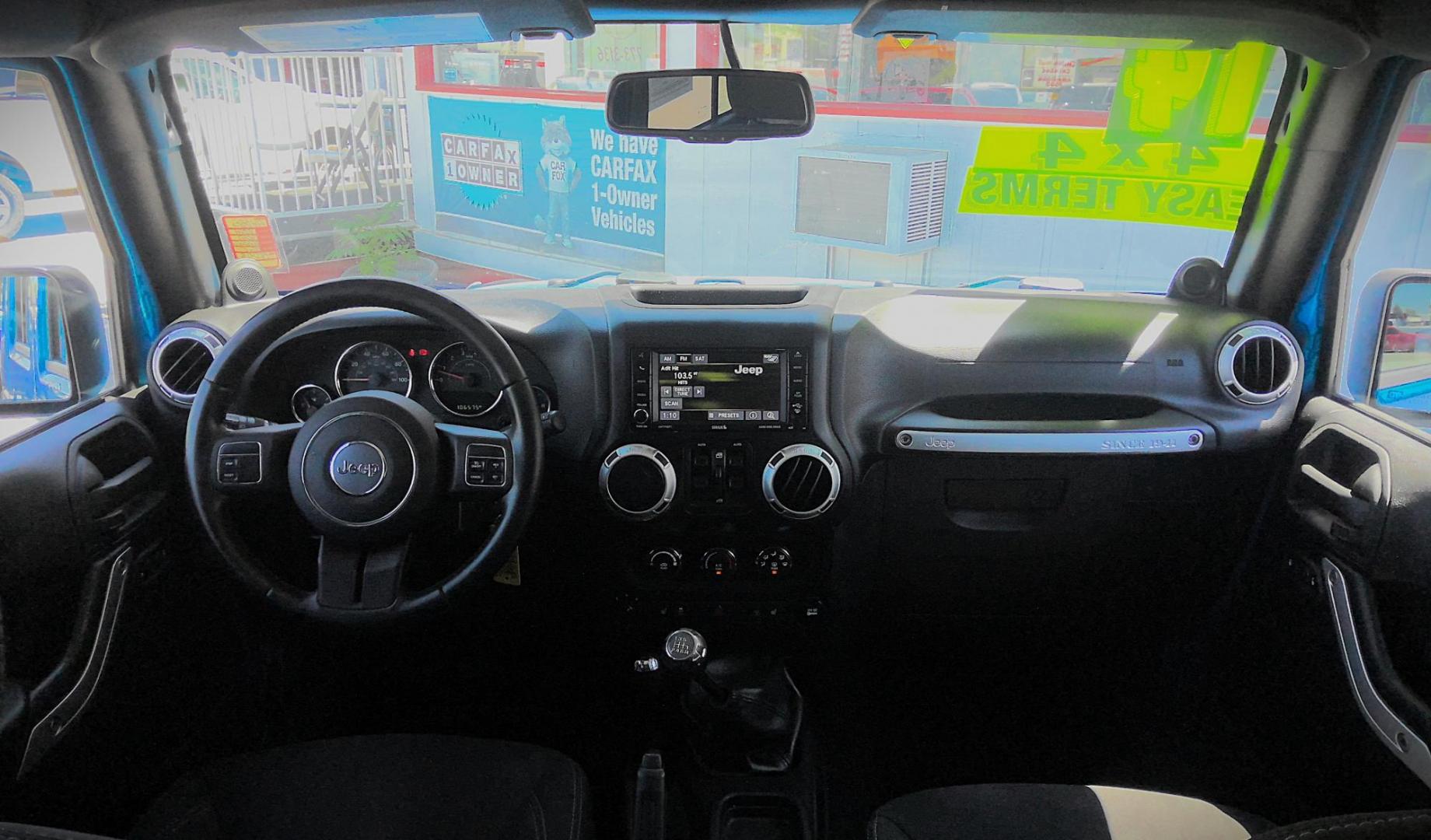 2014 BLUE Jeep Wrangler Unlimited Sahara 4WD (1C4BJWEG9EL) with an 3.6L V6 DOHC 24V FFV engine, located at 502 S. Riverside Avenue, Medford, OR, 97501, (541) 773-3136, 42.322803, -122.867477 - Photo#9