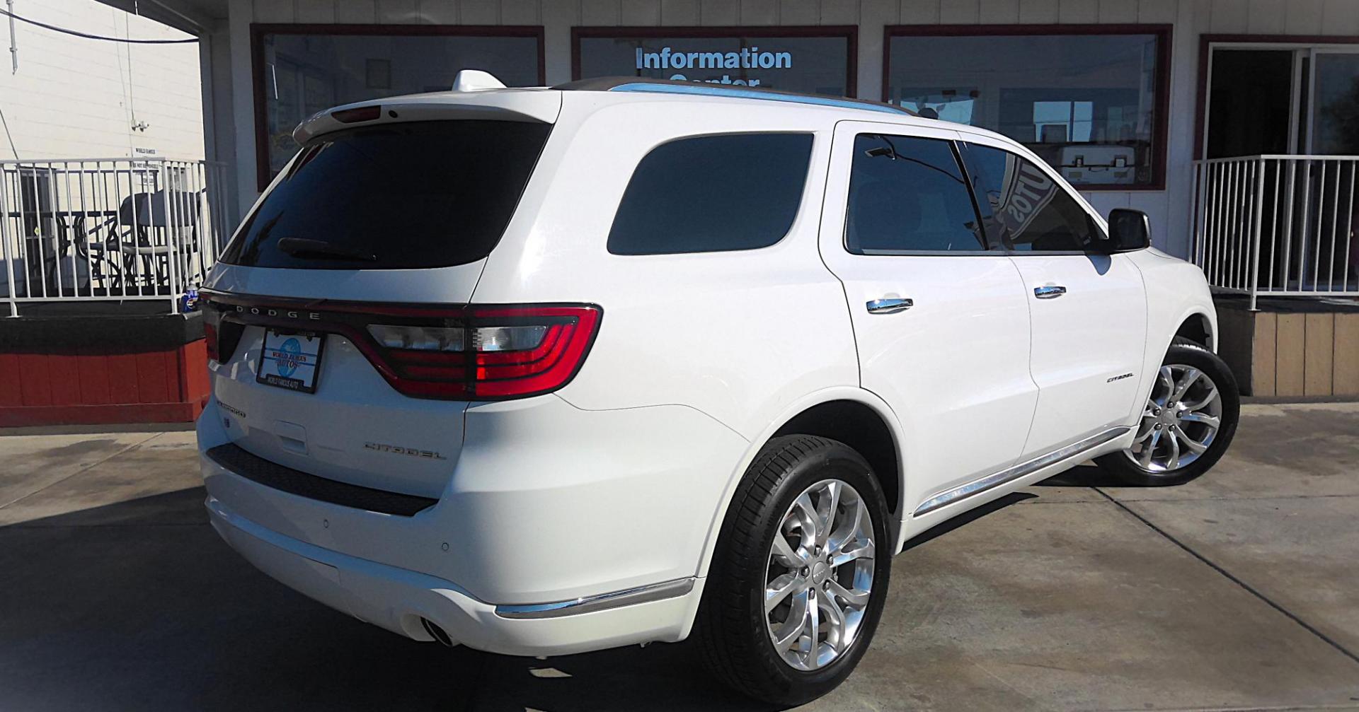 2018 WHITE Dodge Durango Citadel AWD (1C4RDJEGXJC) with an 3.6L V6 DOHC 24V engine, 8A transmission, located at 502 S. Riverside Avenue, Medford, OR, 97501, (541) 773-3136, 42.322803, -122.867477 - Photo#2