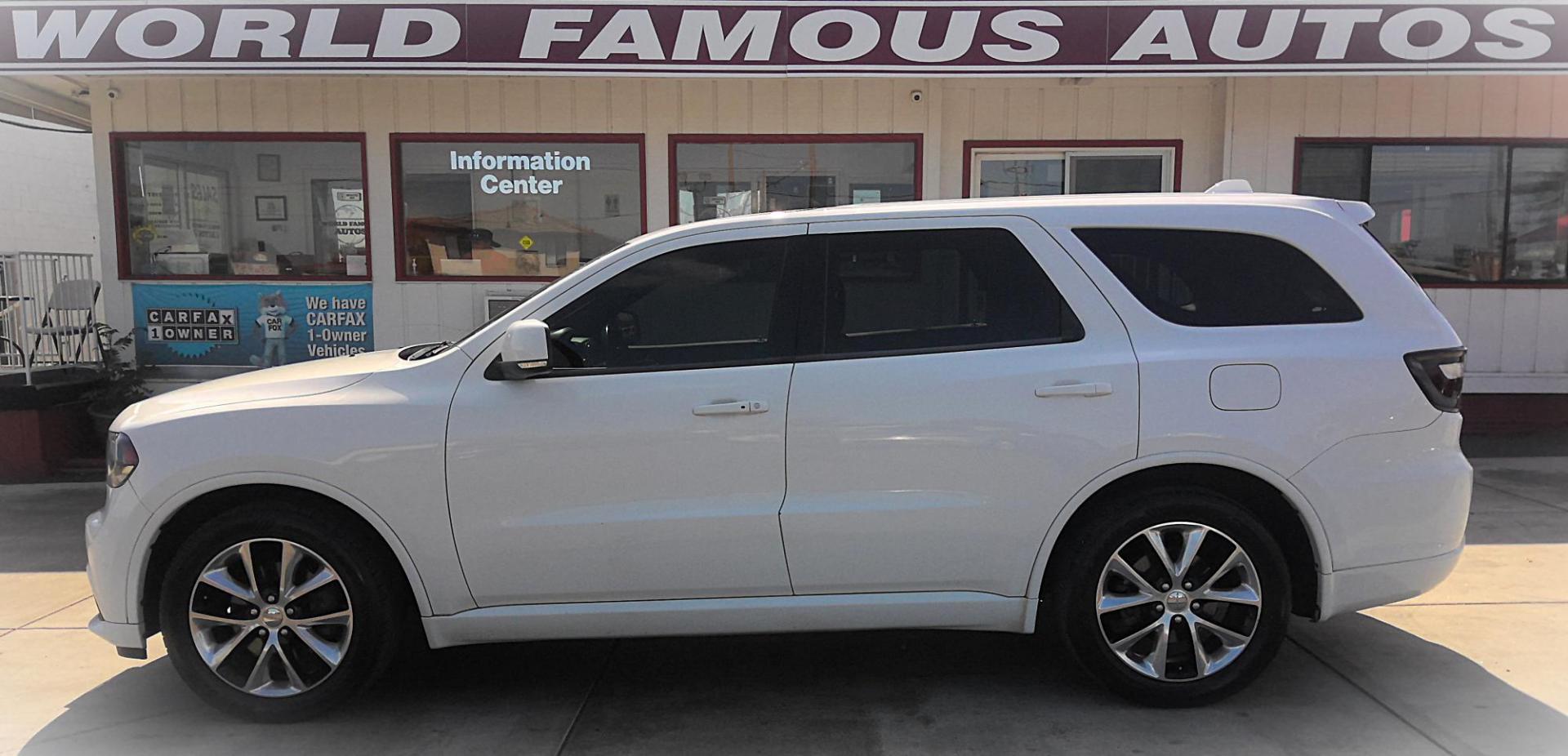2014 WHITE Dodge Durango R/T AWD (1C4SDJCT6EC) with an 5.7L V8 OHV 16V engine, 8-Speed Automatic transmission, located at 502 S. Riverside Avenue, Medford, OR, 97501, (541) 773-3136, 42.322803, -122.867477 - Photo#0
