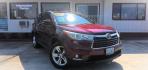2014 RED Toyota Highlander Limited AWD V6 (5TDDKRFH7ES) with an 3.5L V6 DOHC 24V engine, 6-Speed Automatic transmission, located at 502 S. Riverside Avenue, Medford, OR, 97501, (541) 773-3136, 42.322803, -122.867477 - Photo#1