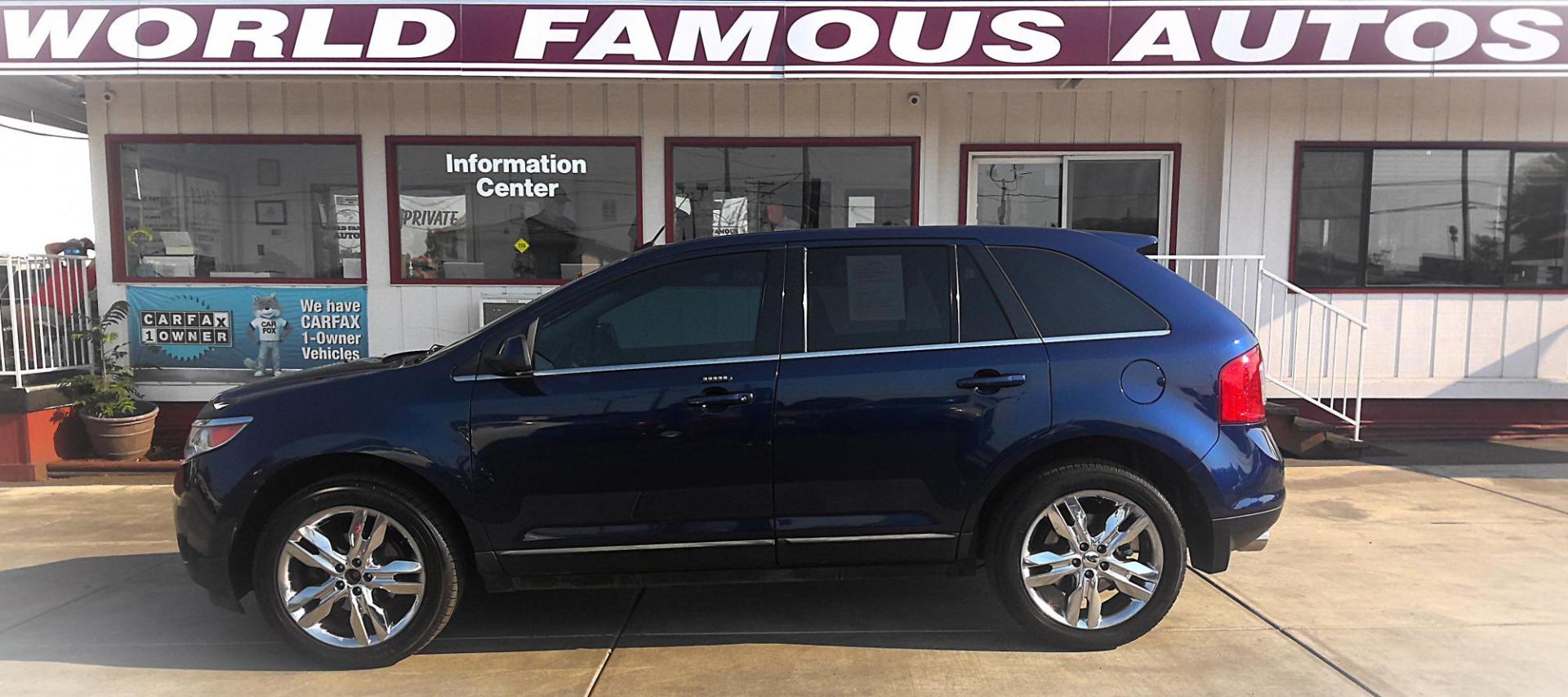 2011 BLUE Ford Edge Limited AWD (2FMDK4KCXBB) with an 3.5L V6 DOHC 24V engine, 6-Speed Automatic transmission, located at 502 S. Riverside Avenue, Medford, OR, 97501, (541) 773-3136, 42.322803, -122.867477 - Photo#0