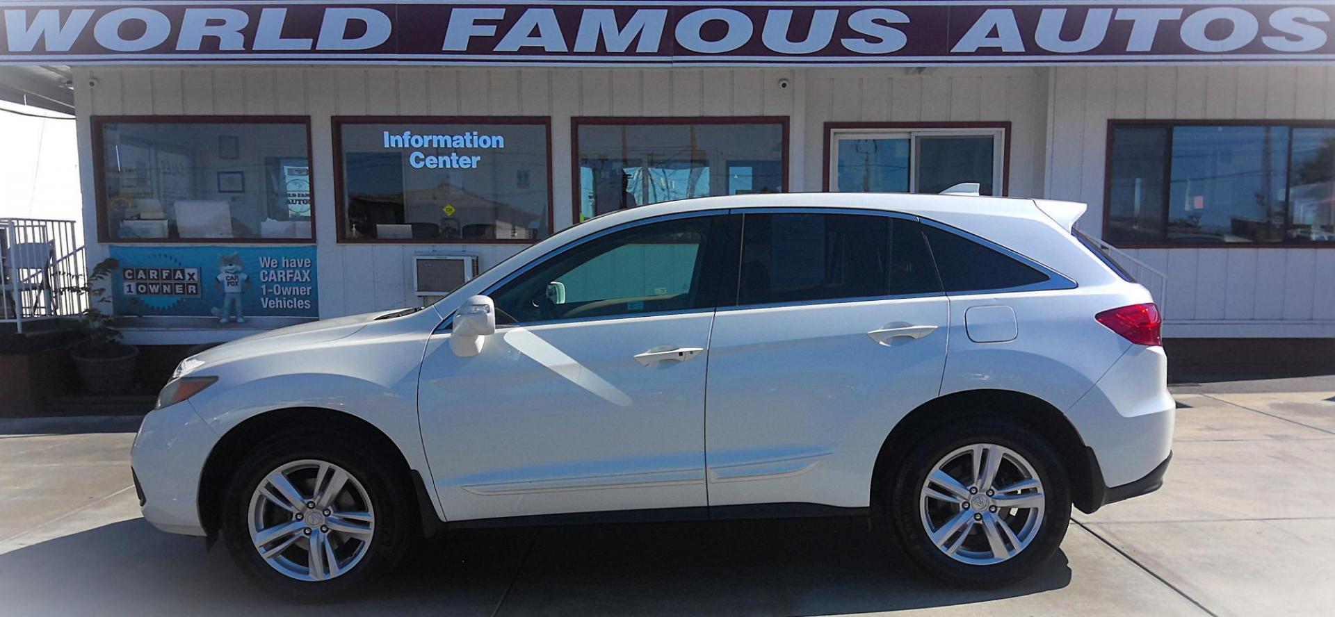 2015 WHITE Acura RDX 6-Spd AT (5J8TB3H33FL) with an 2.3L L4 DOHC 16V engine, 6-Speed Automatic transmission, located at 502 S. Riverside Avenue, Medford, OR, 97501, (541) 773-3136, 42.322803, -122.867477 - Photo#0
