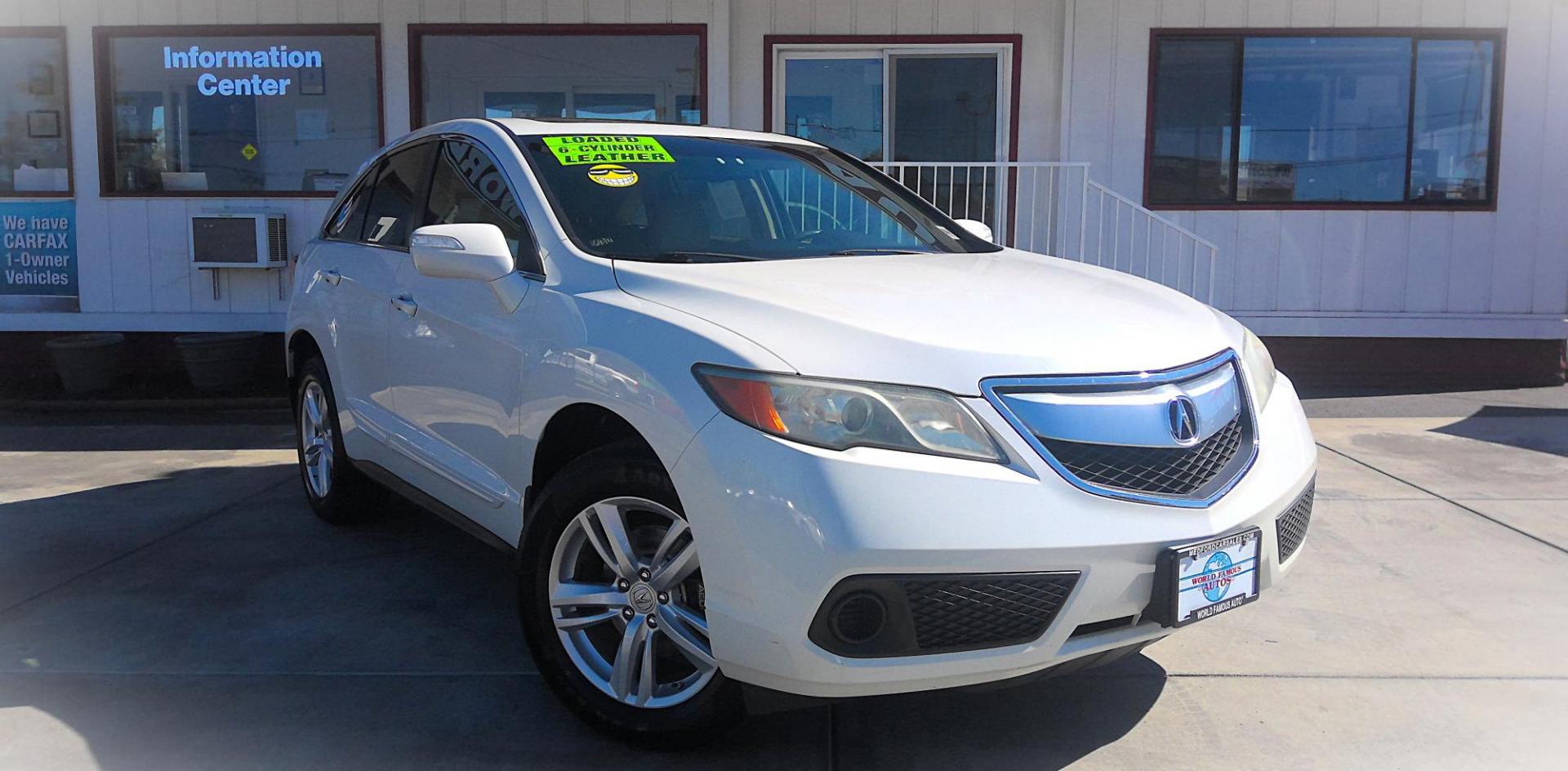 2015 WHITE Acura RDX 6-Spd AT (5J8TB3H33FL) with an 2.3L L4 DOHC 16V engine, 6-Speed Automatic transmission, located at 502 S. Riverside Avenue, Medford, OR, 97501, (541) 773-3136, 42.322803, -122.867477 - Photo#1
