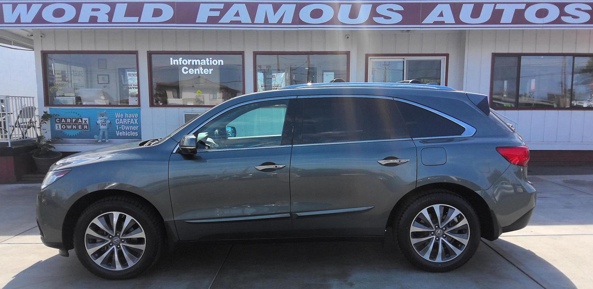 2014 GREEN Acura MDX SH-AWD 6-Spd AT w/Tech Package (5FRYD4H40EB) with an 3.5L V6 SOHC 24V engine, 6-Speed Automatic transmission, located at 502 S. Riverside Avenue, Medford, OR, 97501, (541) 773-3136, 42.322803, -122.867477 - Photo#0