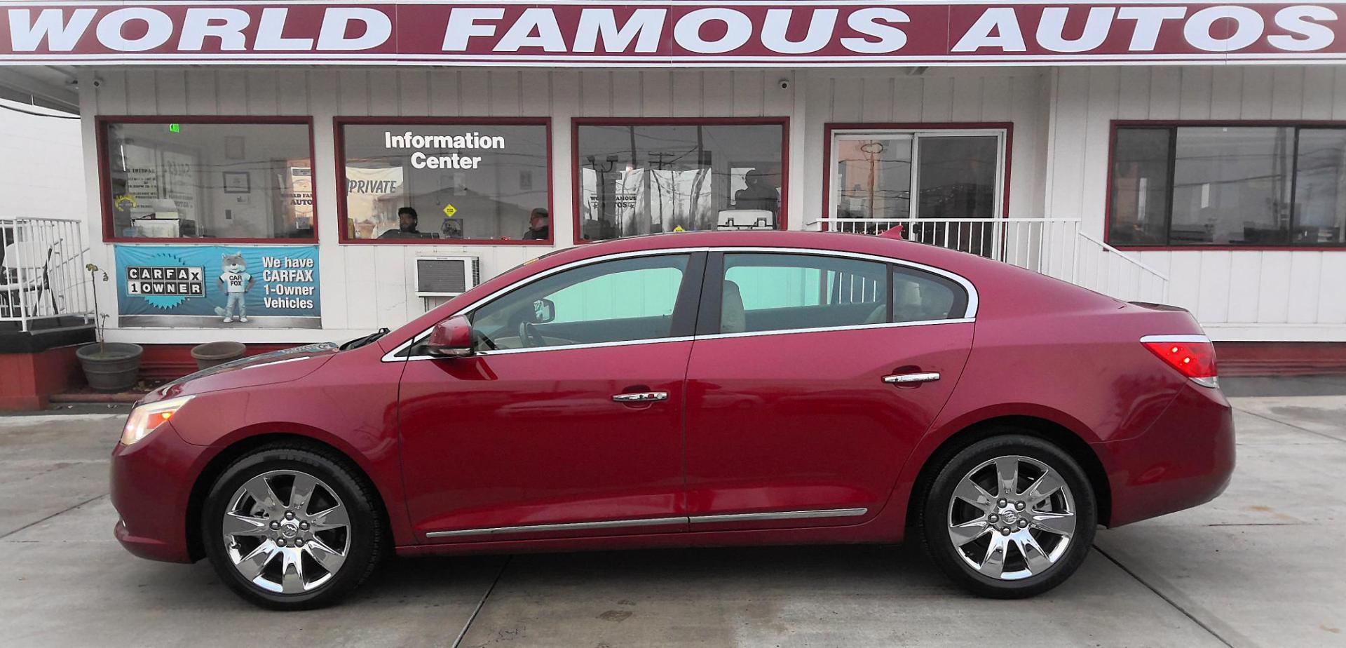2011 RED Buick LaCrosse CXS (1G4GE5ED0BF) with an 3.6L V6 DOHC 24V engine, 6-Speed Automatic Overdrive transmission, located at 502 S. Riverside Avenue, Medford, OR, 97501, (541) 773-3136, 42.322803, -122.867477 - Photo#0