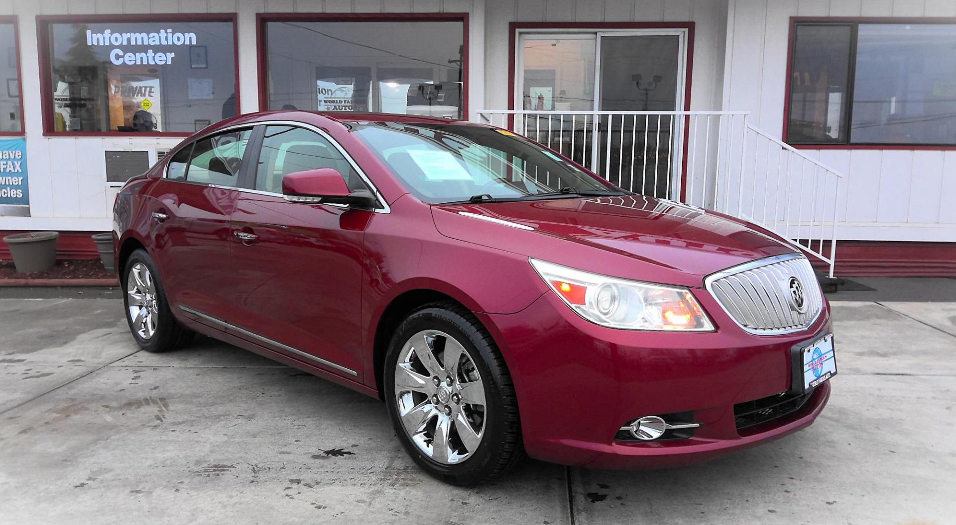 2011 RED Buick LaCrosse CXS (1G4GE5ED0BF) with an 3.6L V6 DOHC 24V engine, 6-Speed Automatic Overdrive transmission, located at 502 S. Riverside Avenue, Medford, OR, 97501, (541) 773-3136, 42.322803, -122.867477 - Photo#1