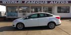 2017 WHITE Ford Focus SE Sedan (1FADP3F29HL) with an 2.0L L4 DOHC 16V engine, located at 502 S. Riverside Avenue, Medford, OR, 97501, (541) 773-3136, 42.322803, -122.867477 - Photo#0
