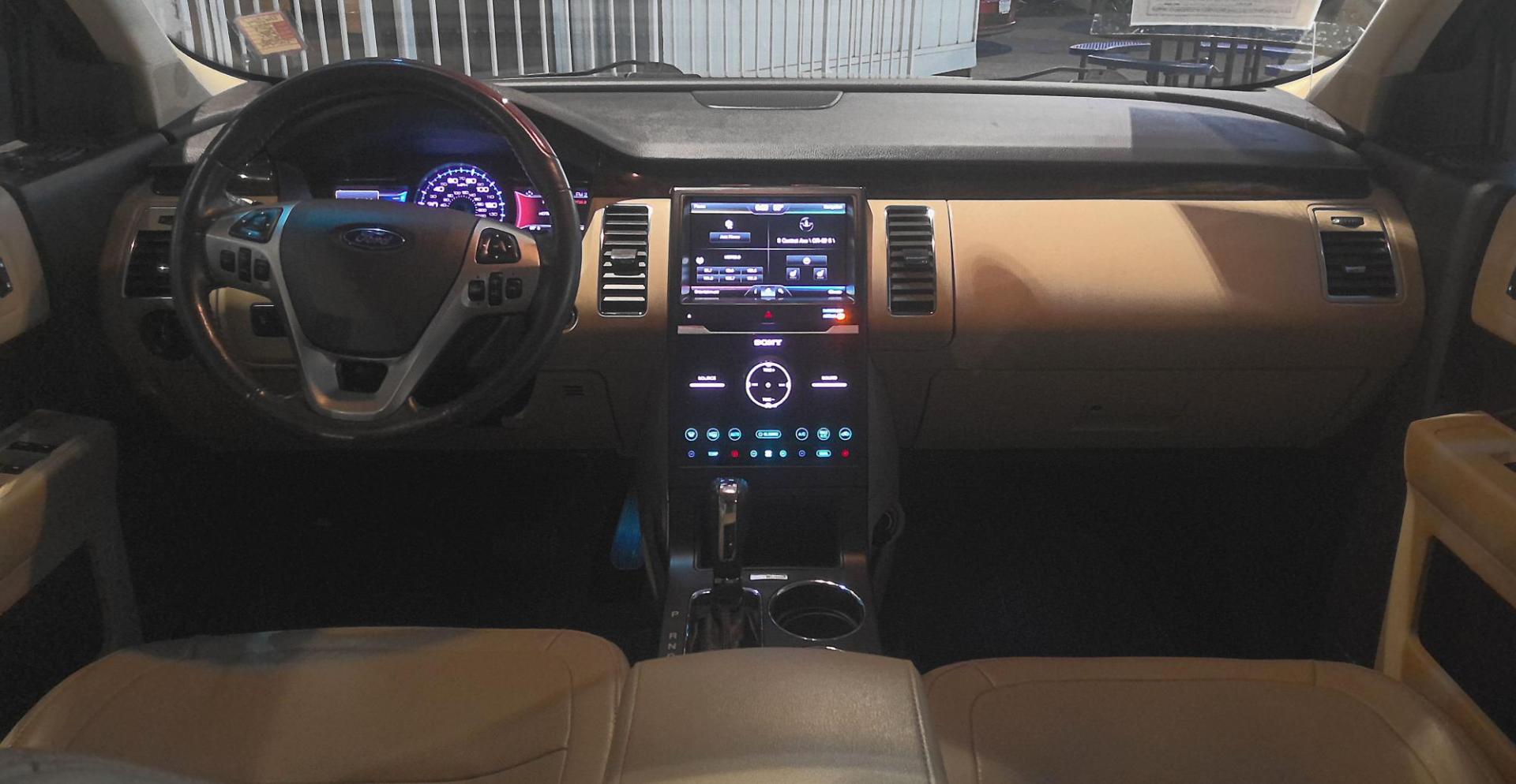 2014 BLACK Ford Flex Limited AWD w/EcoBoost (2FMHK6DT2EB) with an 3.5L V6 DOHC 24V engine, 6-Speed Automatic Overdrive transmission, located at 502 S. Riverside Avenue, Medford, OR, 97501, (541) 773-3136, 42.322803, -122.867477 - Photo#12