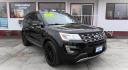 2017 BLACK Ford Explorer Limited 4WD (1FM5K8F87HG) with an 3.5L V6 DOHC 24V engine, 6A transmission, located at 502 S. Riverside Avenue, Medford, OR, 97501, (541) 773-3136, 42.322803, -122.867477 - Photo#1