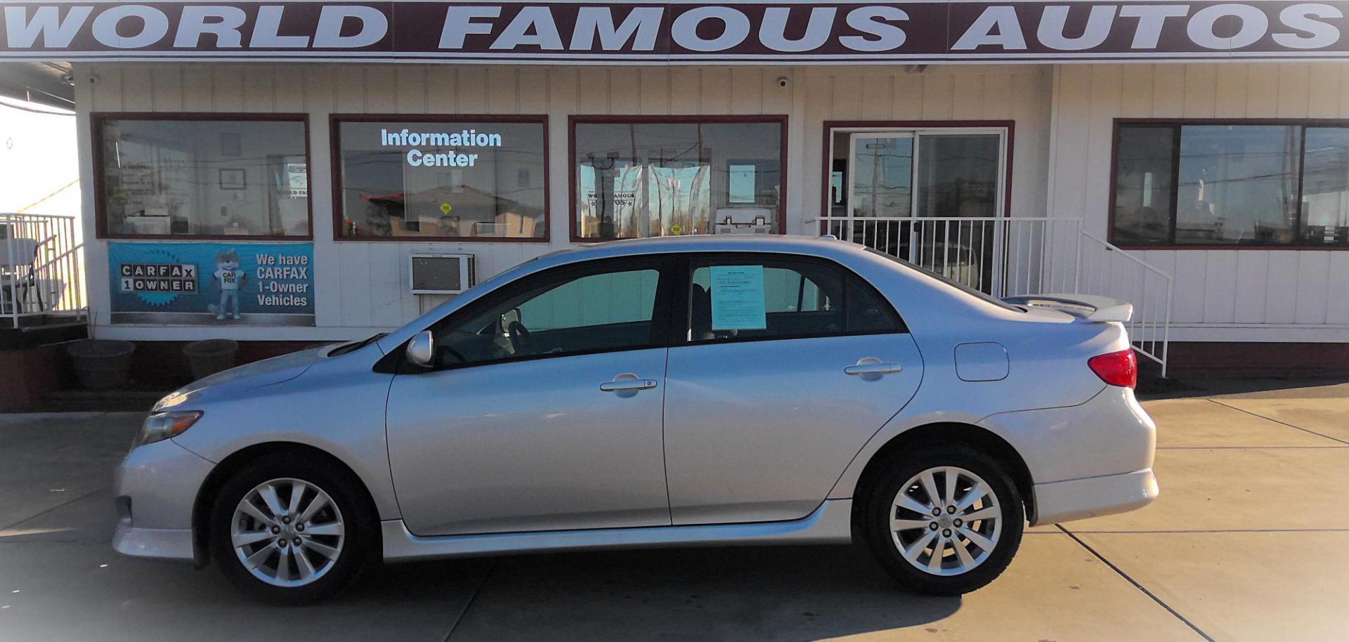 2010 SILVER Toyota Corolla Base 4-Speed AT (1NXBU4EE8AZ) with an 1.8L L4 DOHC 16V engine, 4-Speed Automatic Overdrive transmission, located at 502 S. Riverside Avenue, Medford, OR, 97501, (541) 773-3136, 42.322803, -122.867477 - Photo#0