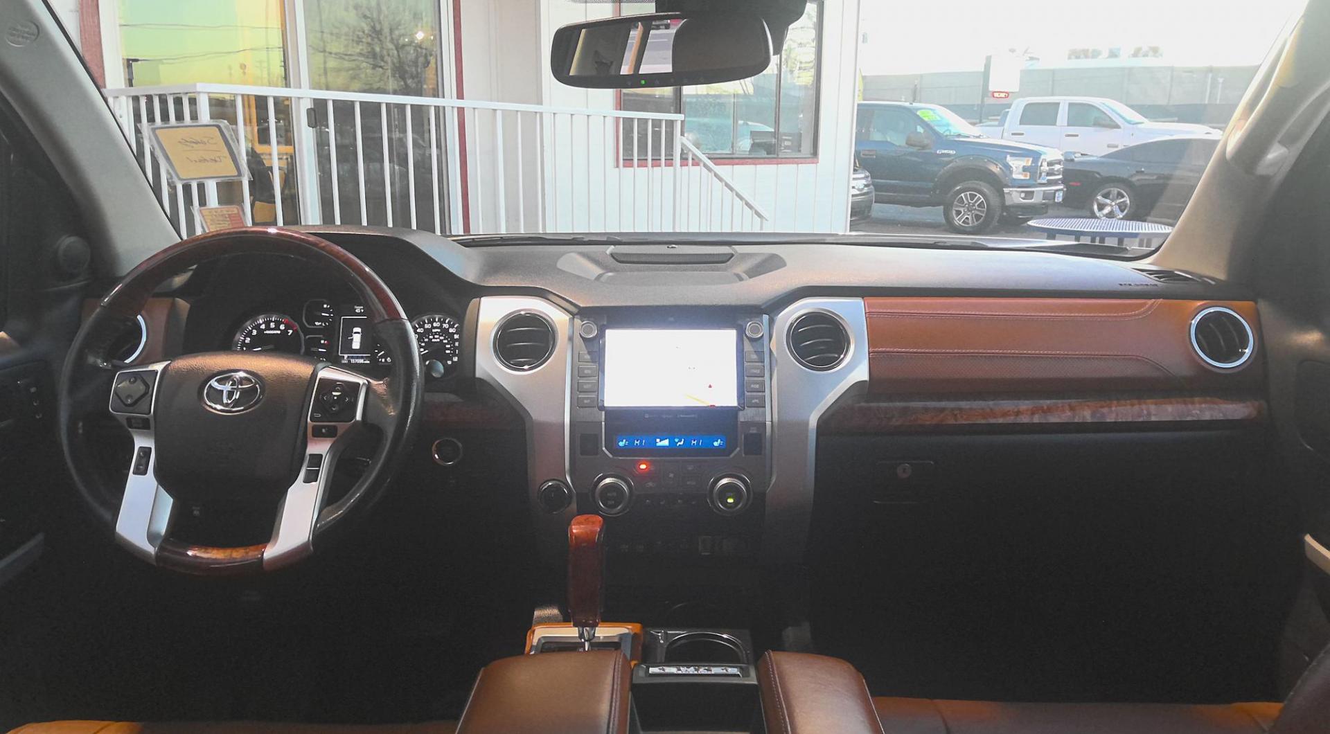 2021 BROWN Toyota Tundra Platinum CrewMax 5.7L 4WD (5TFAY5F17MX) with an 5.7L V8 DOHC 32V engine, 6A transmission, located at 502 S. Riverside Avenue, Medford, OR, 97501, (541) 773-3136, 42.322803, -122.867477 - Photo#9
