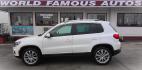 2014 WHITE Volkswagen Tiguan S (WVGAV3AX5EW) with an 2.0L L4 DOHC 16V TURBO engine, located at 502 S. Riverside Avenue, Medford, OR, 97501, (541) 773-3136, 42.322803, -122.867477 - Photo#0
