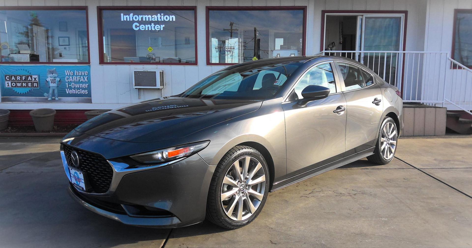 2020 GRAY Mazda MAZDA3 Preferred AWD (JM1BPBDM3L1) with an 2.5L L4 DOHC 16V engine, 6A transmission, located at 502 S. Riverside Avenue, Medford, OR, 97501, (541) 773-3136, 42.322803, -122.867477 - Photo#1