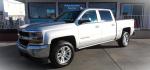 2017 SILVER Chevrolet Silverado 1500 LT Crew Cab 4WD (3GCUKREC2HG) with an 5.3L V8 OHV 16V engine, 6A transmission, located at 502 S. Riverside Avenue, Medford, OR, 97501, (541) 773-3136, 42.322803, -122.867477 - Photo#1