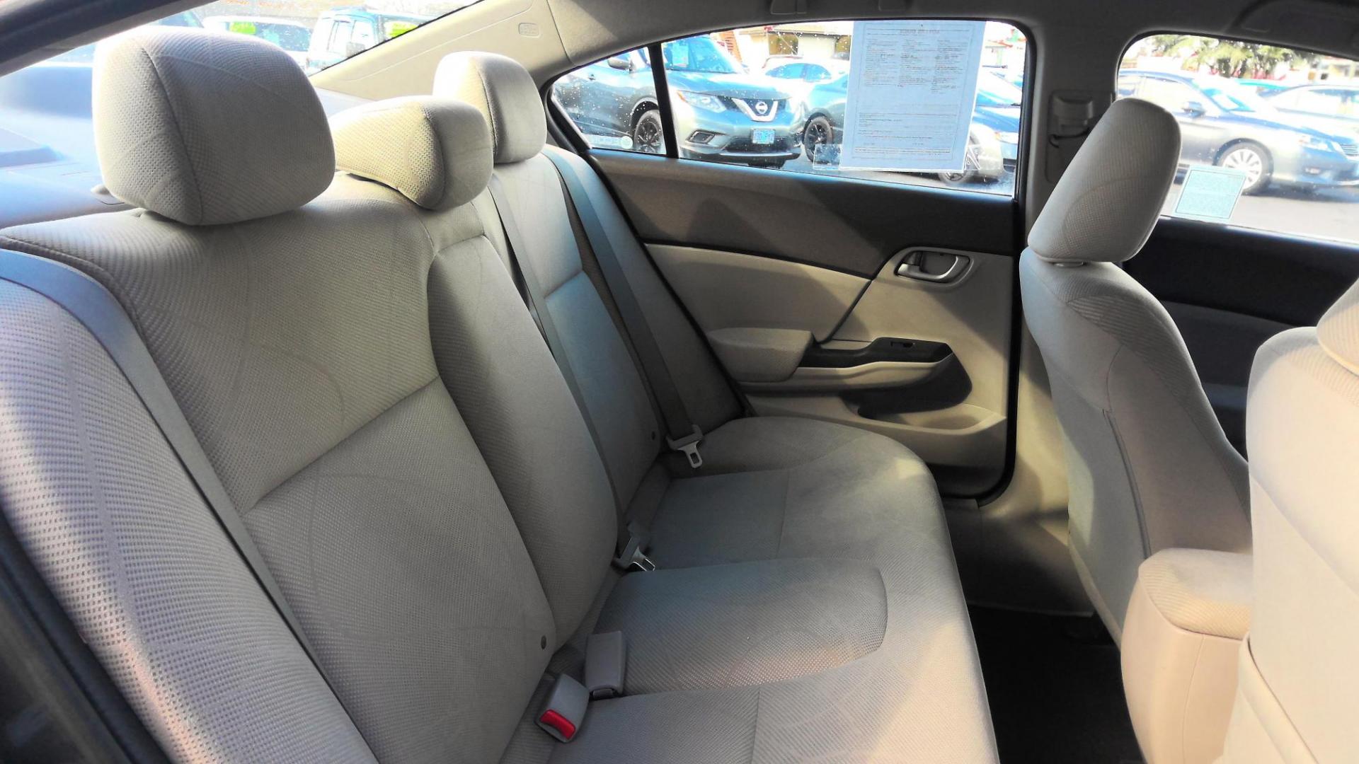 2012 GRAY Honda Civic LX Sedan 5-Speed AT (19XFB2F5XCE) with an 1.8L L4 SOHC 16V engine, 5-Speed Automatic transmission, located at 502 S. Riverside Avenue, Medford, OR, 97501, (541) 773-3136, 42.322803, -122.867477 - Photo#6