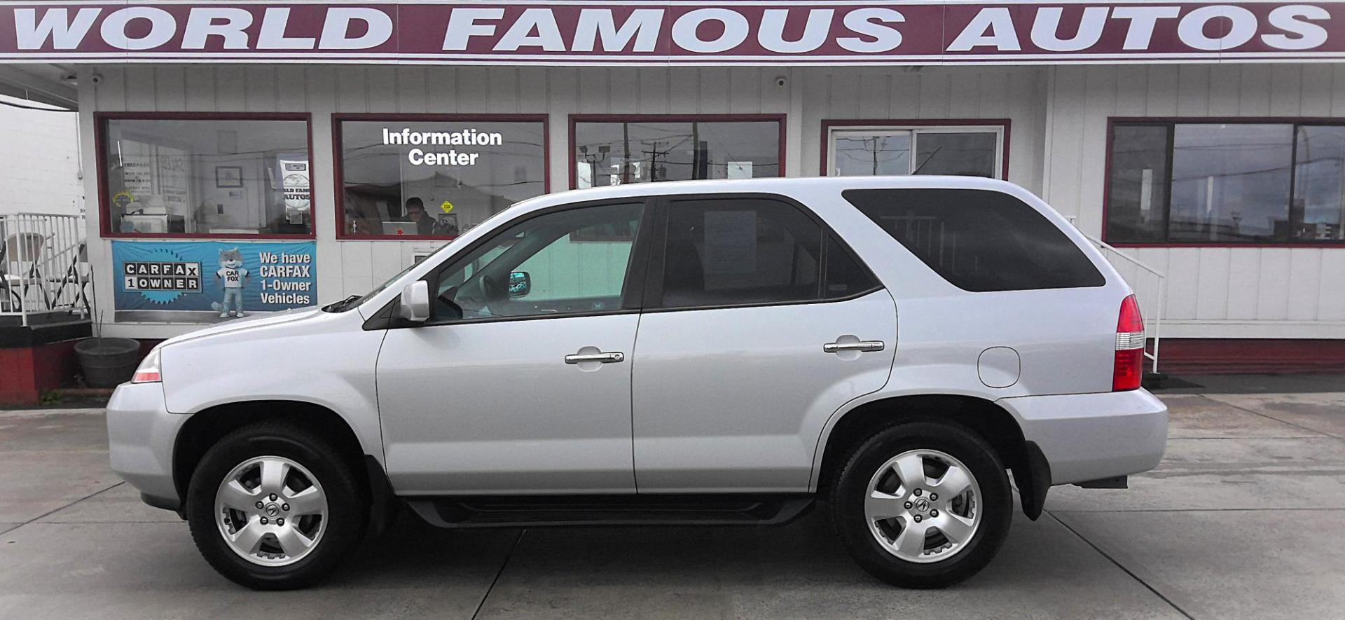 2003 SILVER Acura MDX Base (2HNYD18213H) with an 3.5L V6 SOHC 24V engine, 5-Speed Automatic Overdrive transmission, located at 502 S. Riverside Avenue, Medford, OR, 97501, (541) 773-3136, 42.322803, -122.867477 - Photo#0