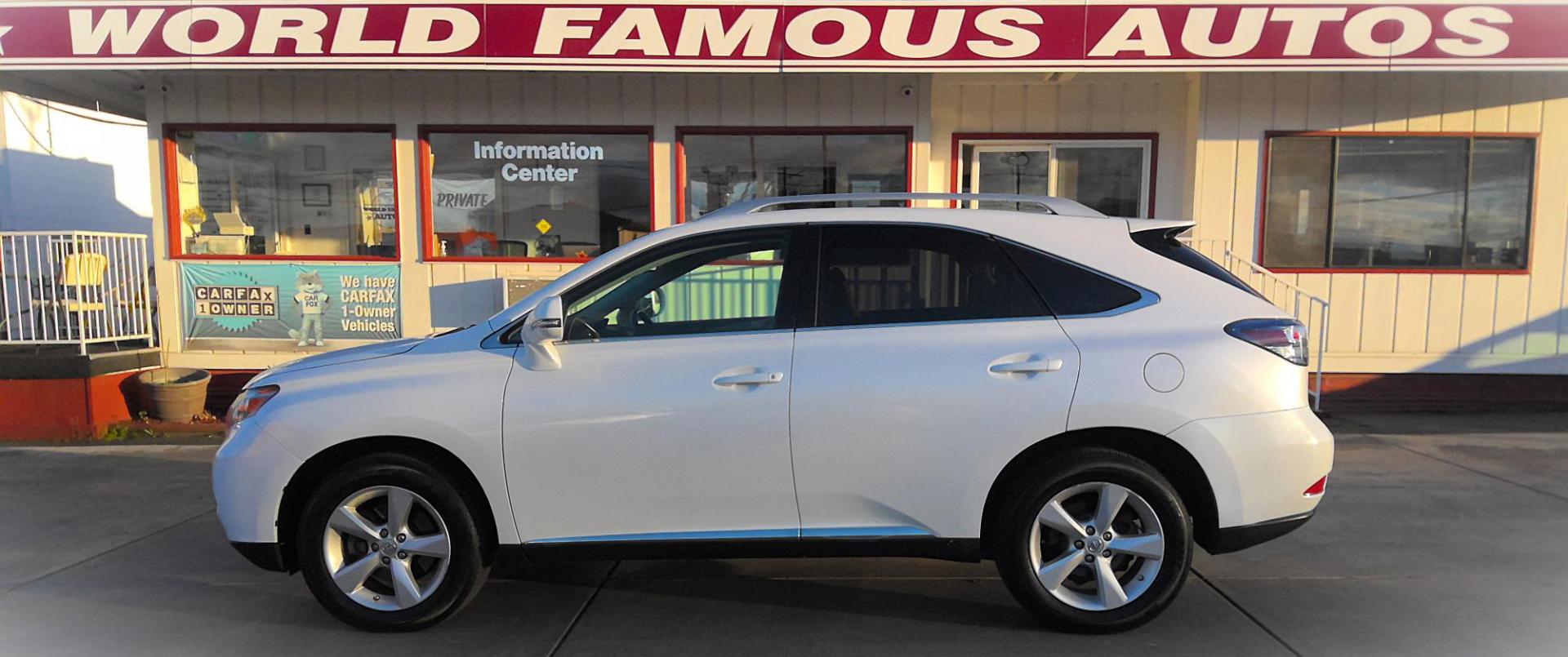 2010 WHITE Lexus RX 350 AWD (2T2BK1BA3AC) with an 3.5L V6 DOHC 24V engine, 5-Speed Automatic transmission, located at 502 S. Riverside Avenue, Medford, OR, 97501, (541) 773-3136, 42.322803, -122.867477 - Photo#0