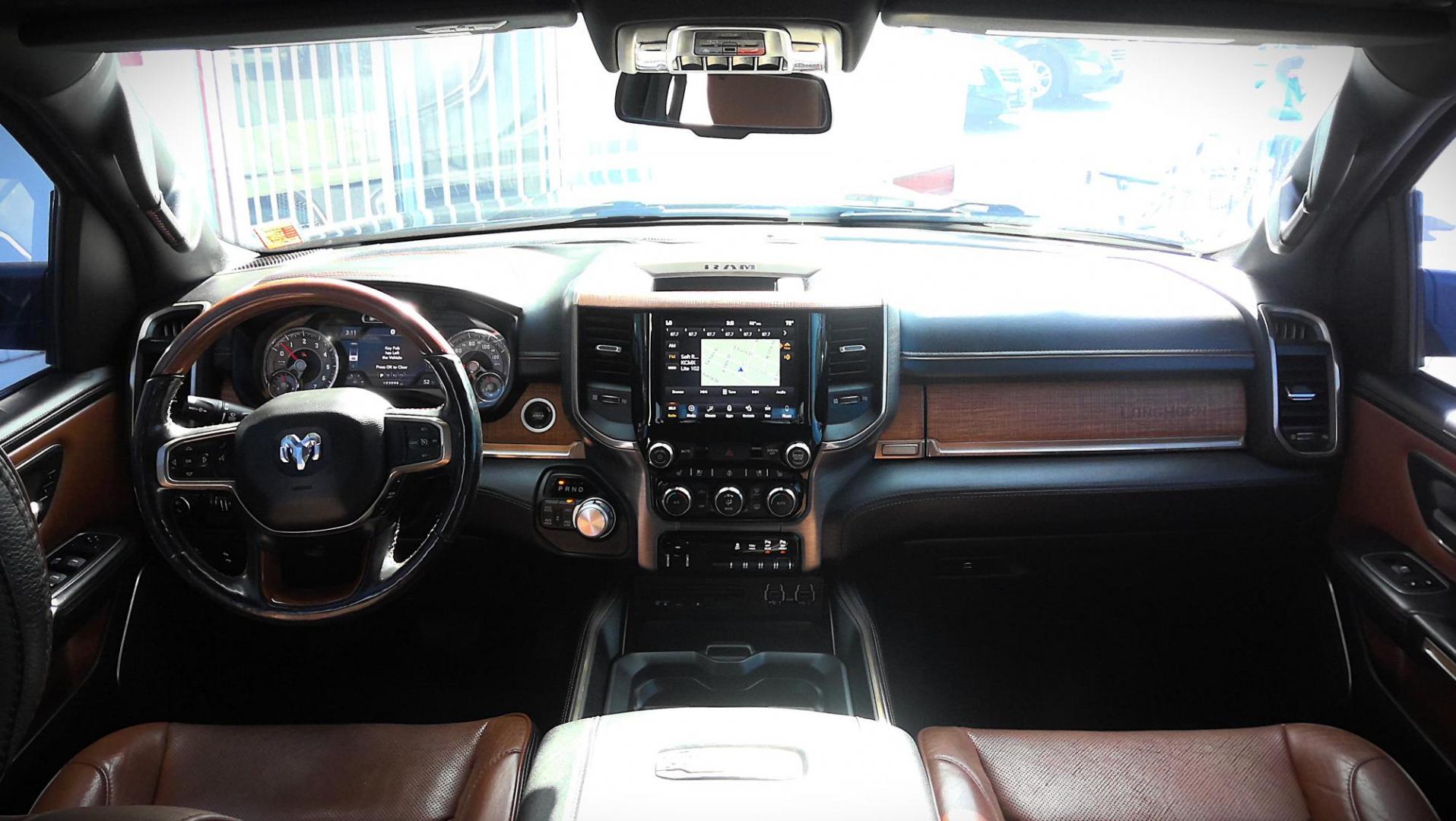 2019 BLACK RAM 1500 Longhorn Crew Cab SWB 4WD (1C6SRFKT8KN) with an 5.7L V8 OHV 16V engine, 8A transmission, located at 502 S. Riverside Avenue, Medford, OR, 97501, (541) 773-3136, 42.322803, -122.867477 - Photo#9