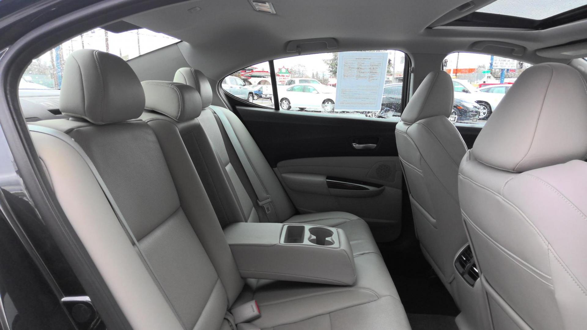 2015 GRAY Acura TLX 9-Spd AT w/Technology Package (19UUB2F50FA) with an 3.5L V6 SOHC 24V engine, 9-Speed Automatic transmission, located at 502 S. Riverside Avenue, Medford, OR, 97501, (541) 773-3136, 42.322803, -122.867477 - Photo#6