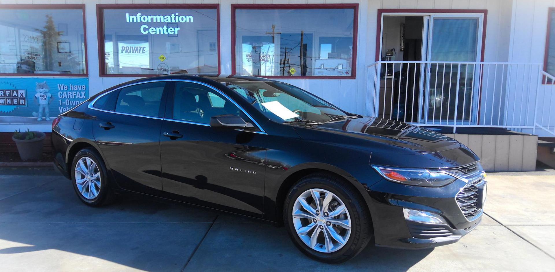 2023 BLACK Chevrolet Malibu 1LT (1G1ZD5ST0PF) with an 1.5L L4 DOHC 16V engine, 6A transmission, located at 502 S. Riverside Avenue, Medford, OR, 97501, (541) 773-3136, 42.322803, -122.867477 - Photo#1