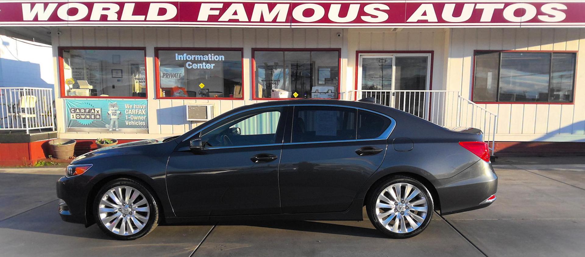 2014 GRAY Acura RLX 6-Spd AT w/Krell Audio Package (JH4KC1F78EC) with an 3.5L V6 SOHC 24V engine, 6-Speed Automatic transmission, located at 502 S. Riverside Avenue, Medford, OR, 97501, (541) 773-3136, 42.322803, -122.867477 - Photo#0