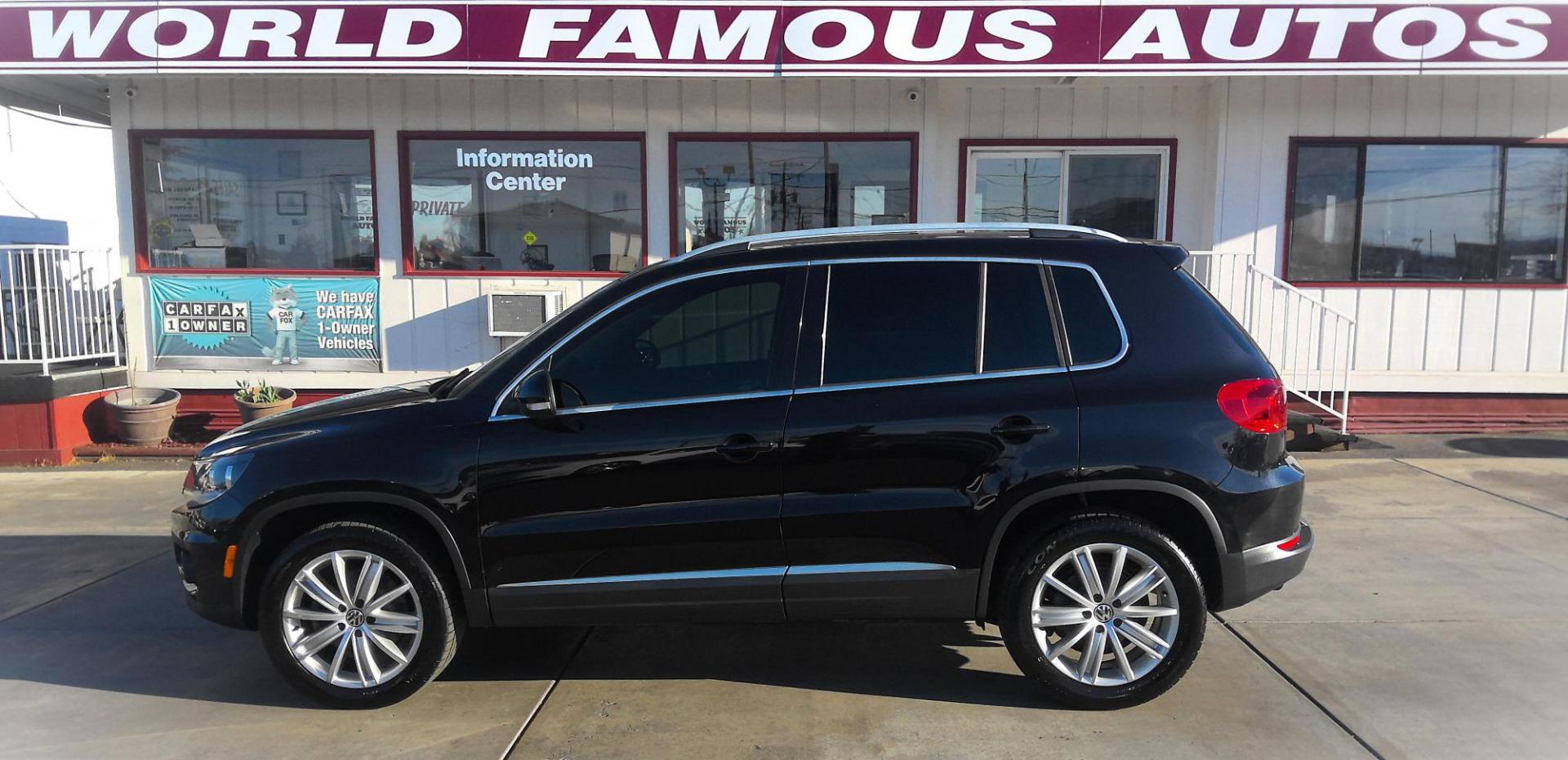 2012 BLACK Volkswagen Tiguan S (WVGAV7AX2CW) with an 2.0L L4 DOHC 16V TURBO engine, located at 502 S. Riverside Avenue, Medford, OR, 97501, (541) 773-3136, 42.322803, -122.867477 - Photo#0
