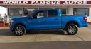 2021 BLUE Ford F-150 Lariat SuperCrew 5.5-ft. Bed 4WD (1FTFW1E84MF) with an 4.6L V8 SOHC 24V engine, located at 502 S. Riverside Avenue, Medford, OR, 97501, (541) 773-3136, 42.322803, -122.867477 - Photo#0