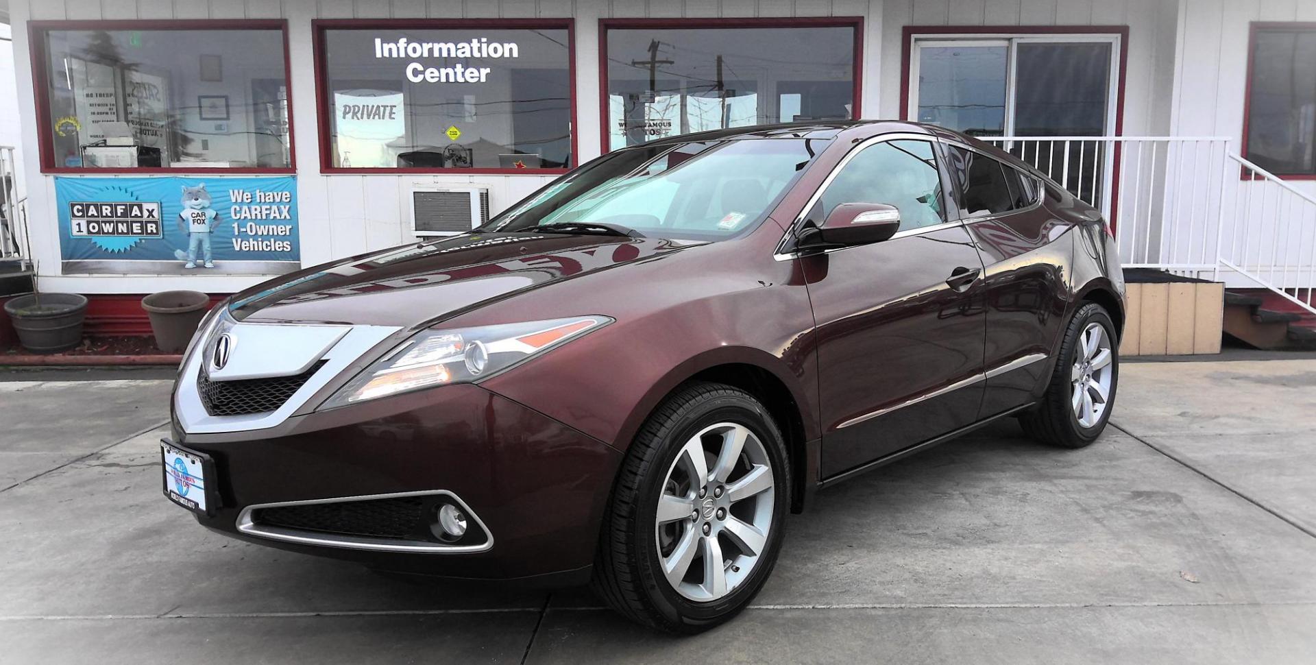 2010 BROWN Acura ZDX 6-Spd AT w/Tech Pkg (2HNYB1H49AH) with an 3.7L V6 SOHC 24V engine, 6-Speed Automatic transmission, located at 502 S. Riverside Avenue, Medford, OR, 97501, (541) 773-3136, 42.322803, -122.867477 - Photo#1
